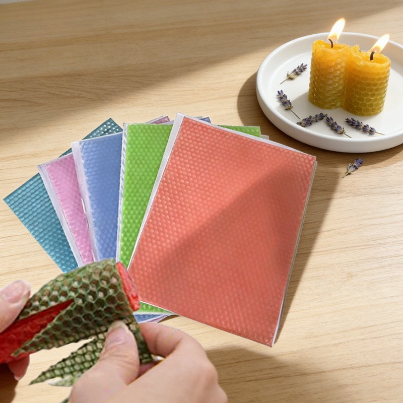 Beeswax Sheet Roll - 12 stuks 15x20cm Macaron Kleur Bijenwas