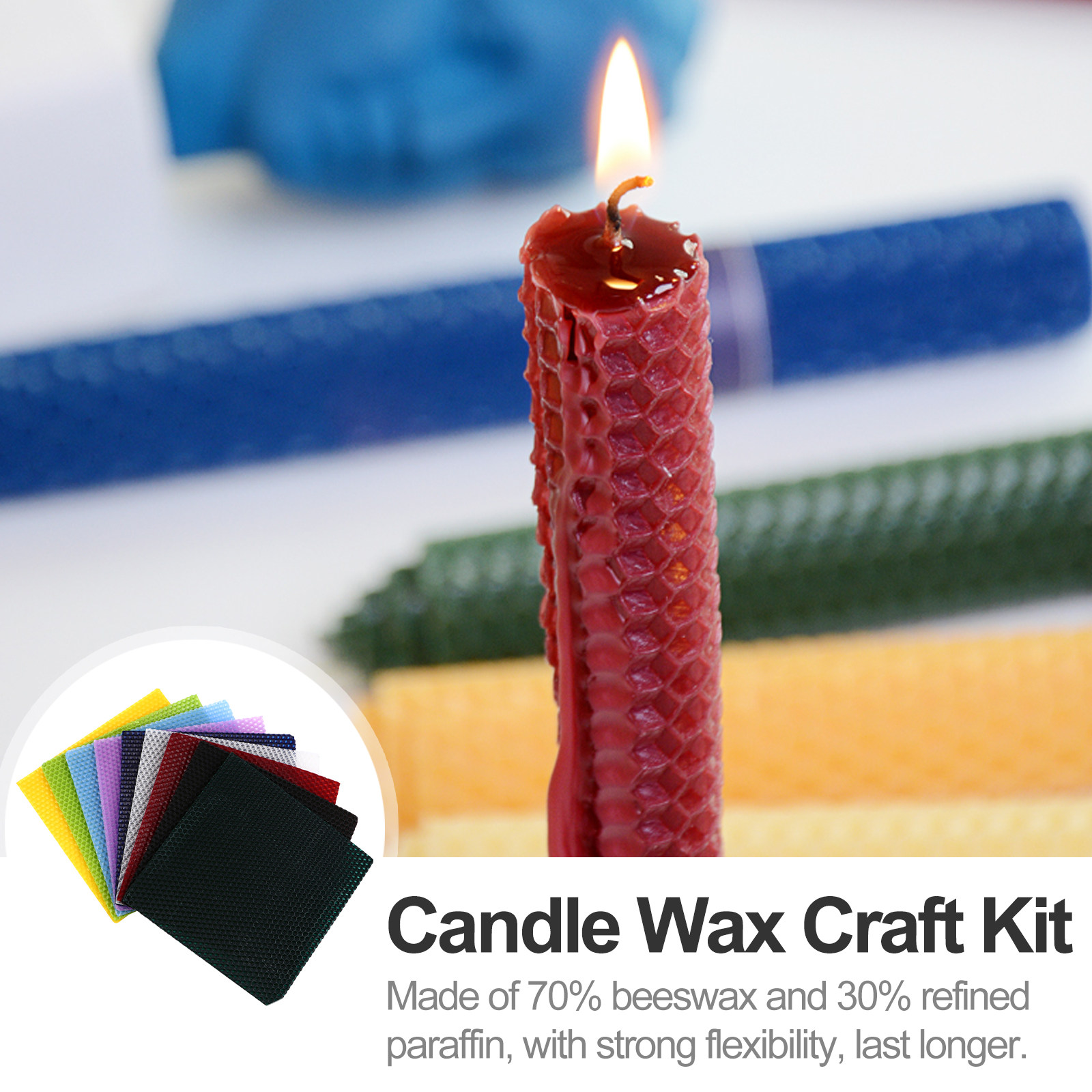 9-delige bijenwas-set, veilige - Beeswax Sheet Roll recensie en prijs