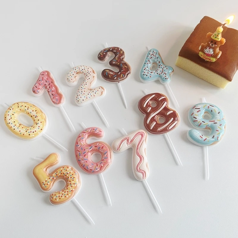 Zoete Donut Nummer Kaars 0-9 N - Zebra Candle Supplies recensie en prijs