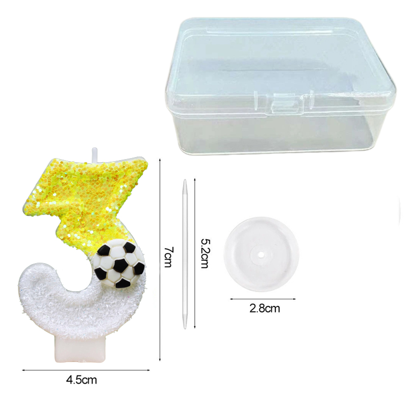 Geel-witte pailletten sport vo - Candle Supply recensie en prijs