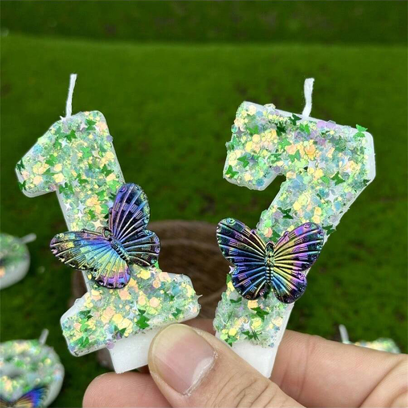 1Pc Groene Pailletten Nummer 0 - Candle Supply recensie en prijs