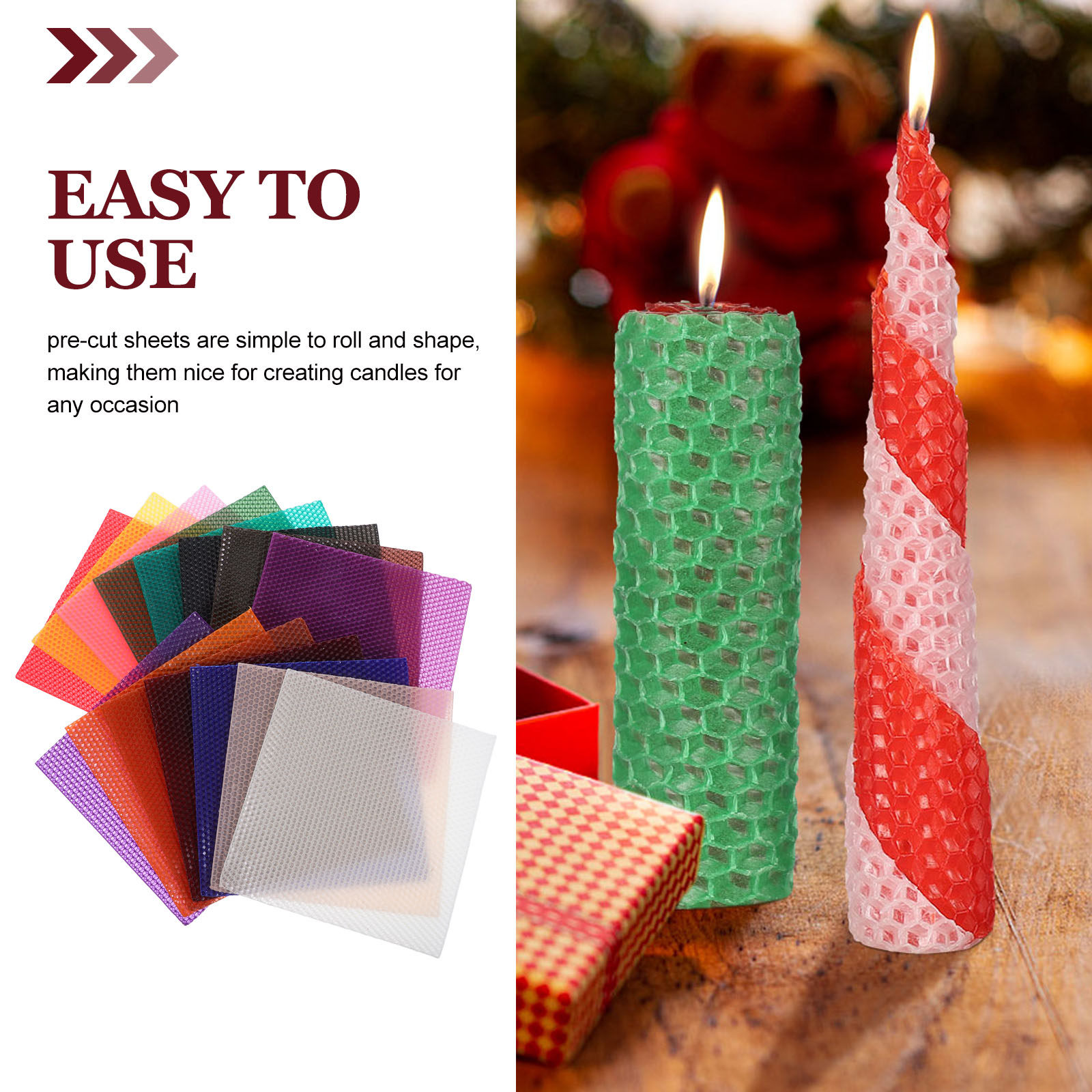 1 set bijenwasvellen, voorgekn - Beeswax Sheet Roll recensie en prijs