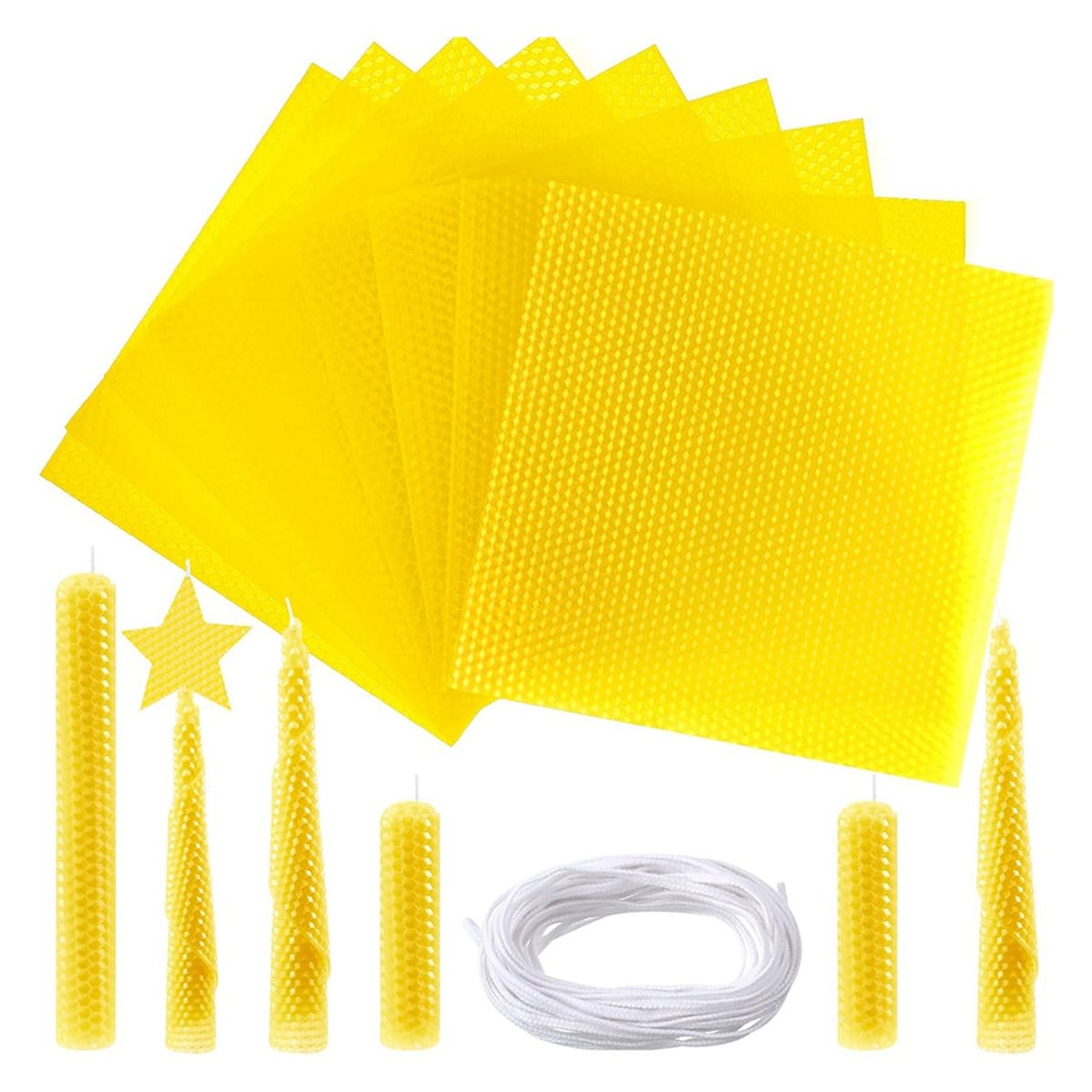 N94R 24-delige bijenwaskaarsen - Beeswax Sheet Roll recensie en prijs